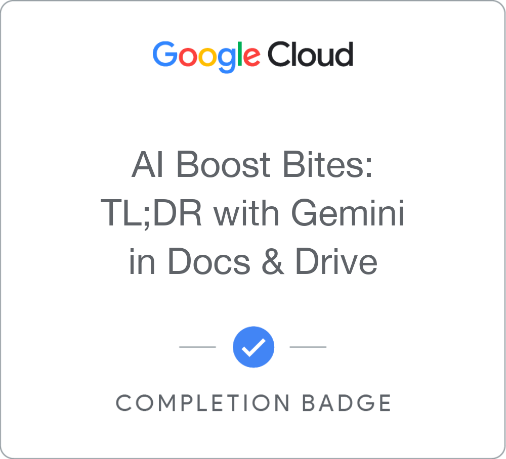 AI Boost Bites: TL;DR with Gemini in Docs & Drive